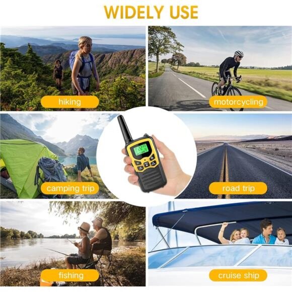 Walkie Talkies with 22 FRS Channels, MOICO Walkie Talkies for Adults with LED - Picture 6 of 7